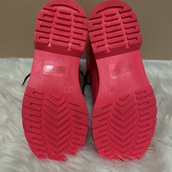 Madden Girl Portland Rain Boot Neon Pink - Size 9 - Picture 11 of 12